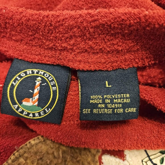 Vintage Light House Apparel Bear Hugs Long Sleeve Sz L - Picture 3 of 4